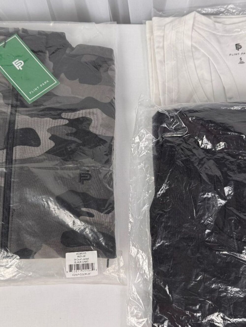 Flint Park new with tags reseller box volley tanks and camo jacket 5 pcs